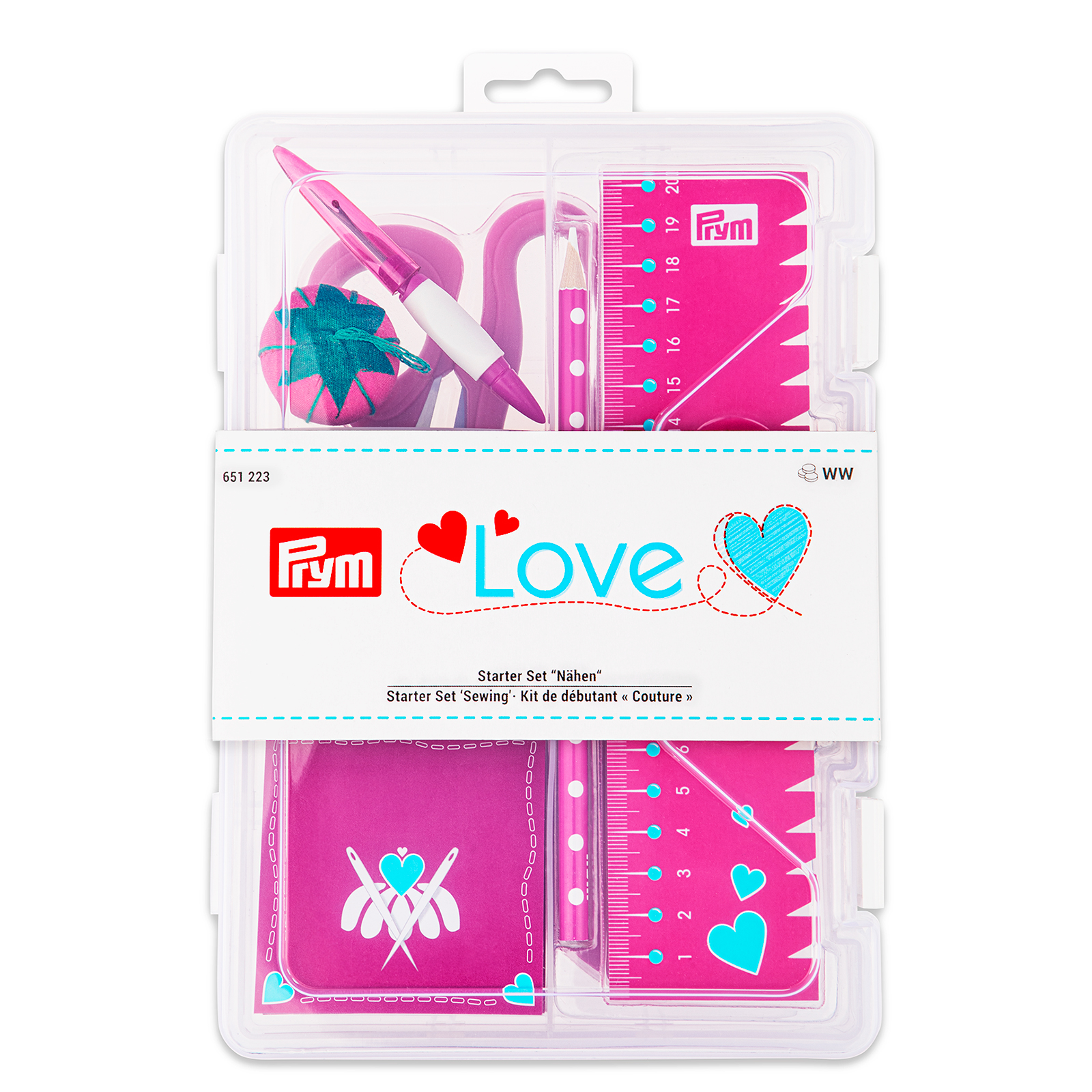 Prym 651223 PL Starter set Naaien fuchsia - SET