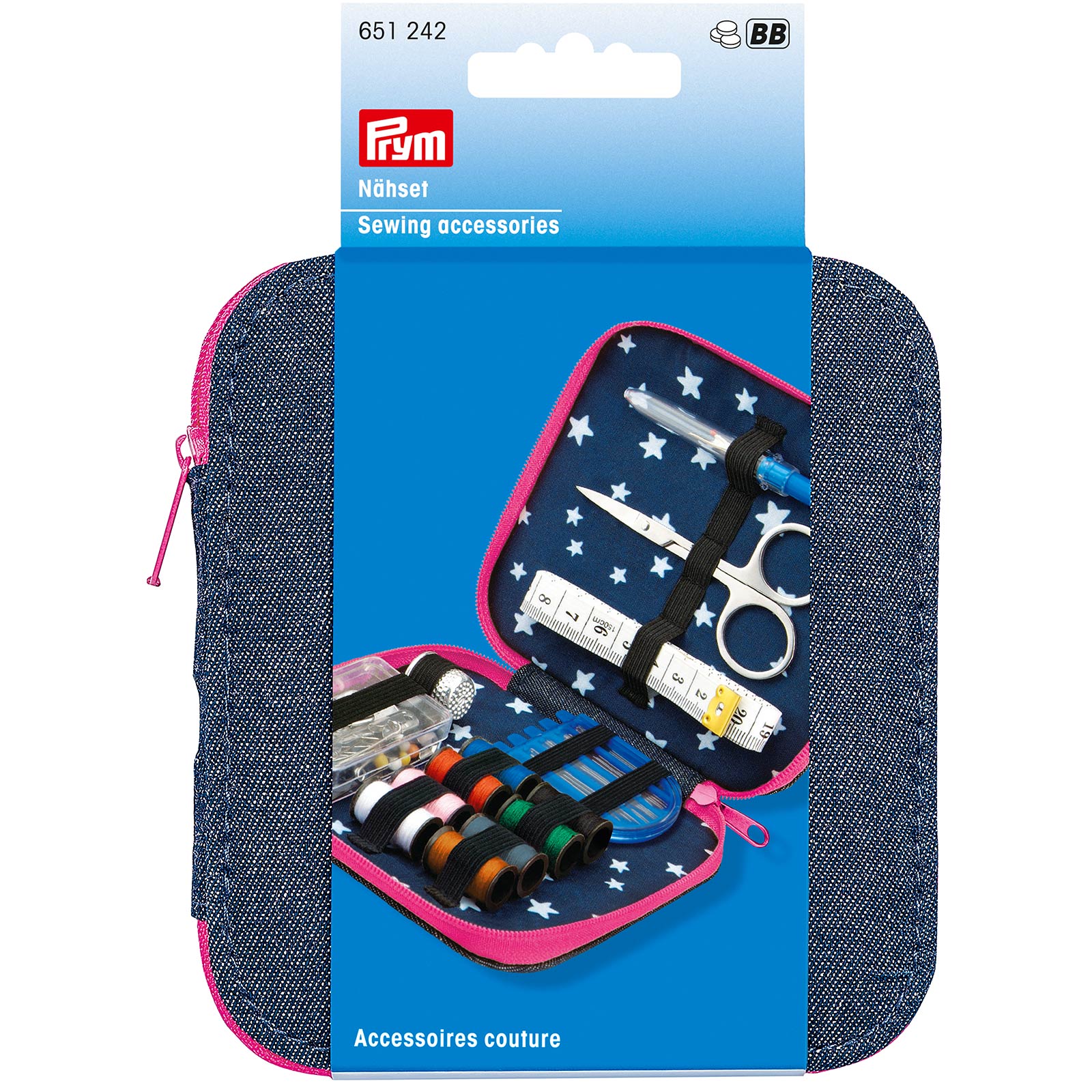 Prym 651242 Naaiset jeans ritssluiting fuchsia - Kaart