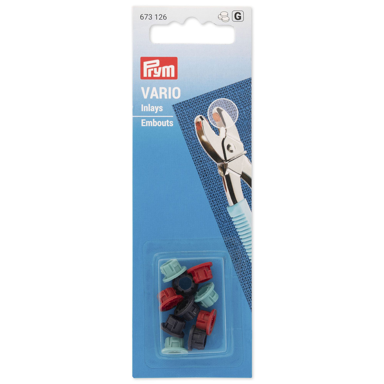 Prym 673126 VARIO Inlays voor VARO-tang - Kaart
