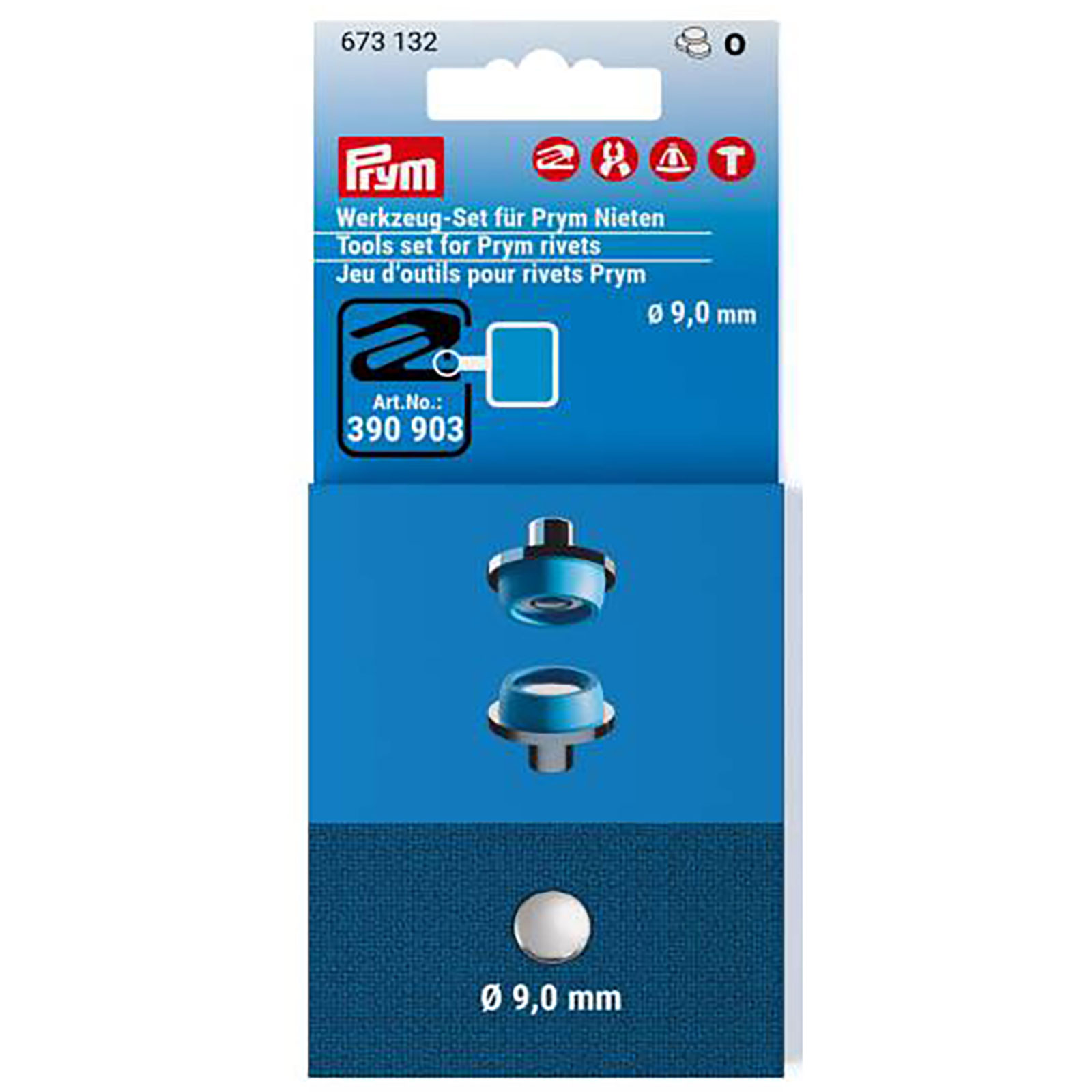 Prym 673132 Gereedschapset siernieten 9mm - Kaart