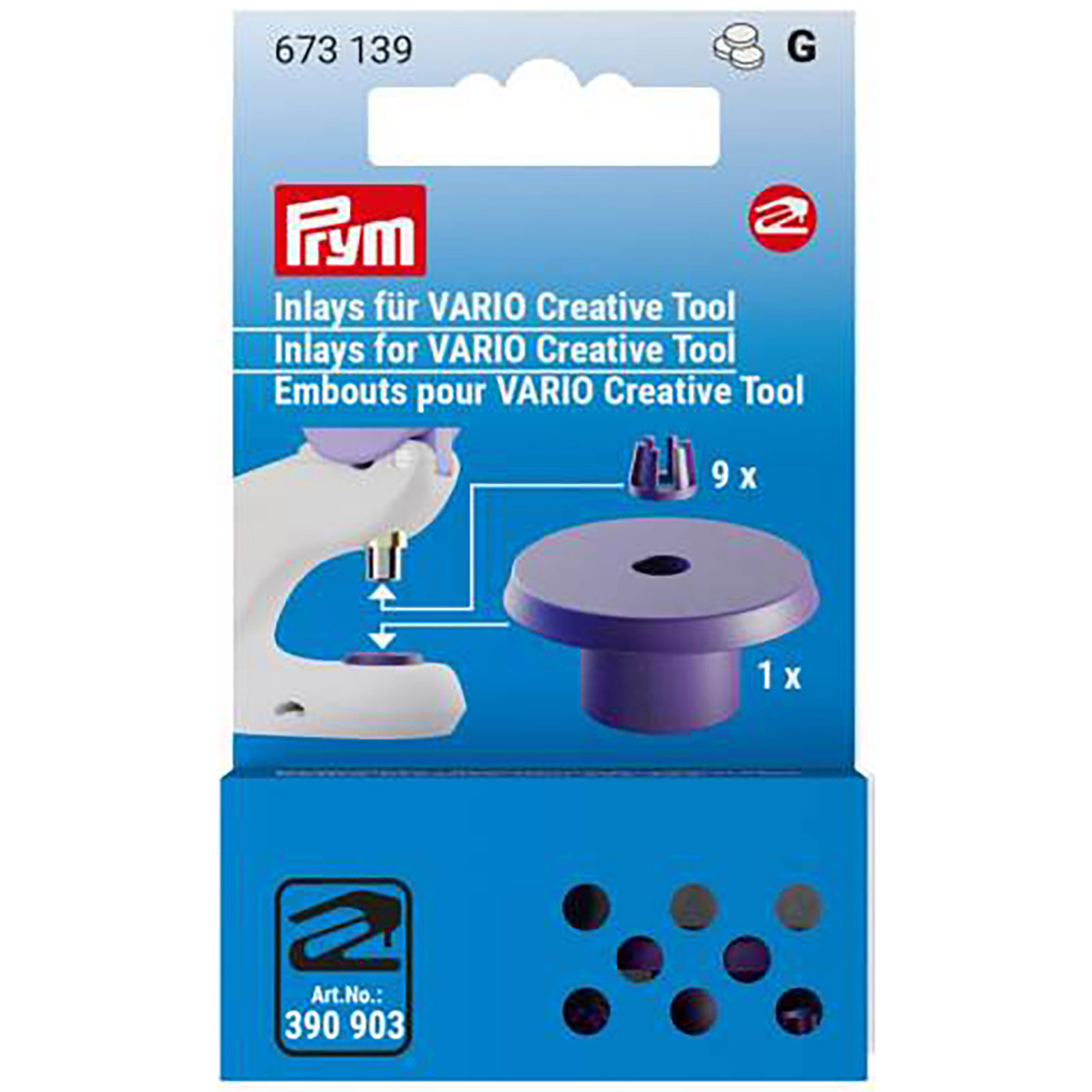 Prym 673139 Inlays voor VARIO Creative 10st - Kaart