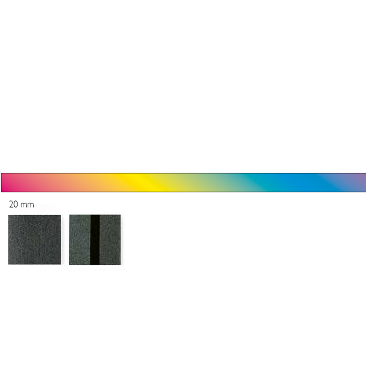 Prym 903699 Biaisband satijn 40/20 mm regenboog - Meter