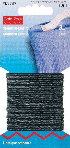 Prym 910019 Standaard elastiek 5 mm zwart - Kaart