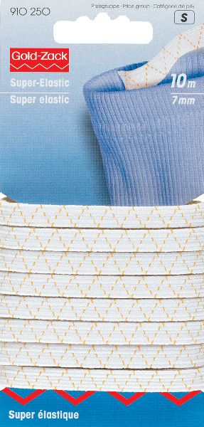 Prym 910250 Super elastiek 7 mm wit - Kaart