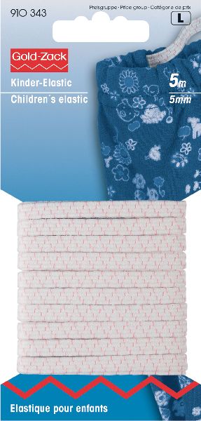 Prym 910343 Kleuterelastiek 5 mm wit - Kaart