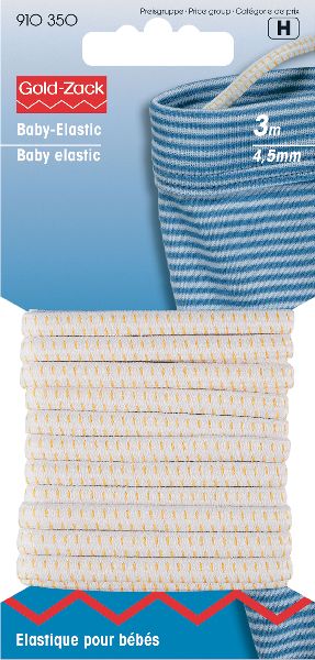 Prym 910350 Baby-elastiek 4,5 mm wit - Kaart