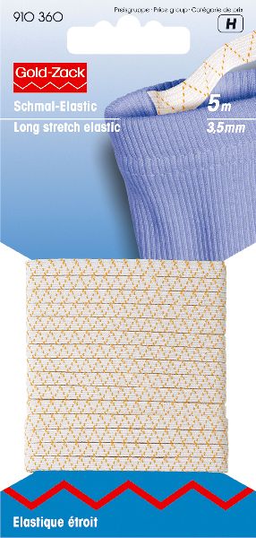 Prym 910360 Lingerie-elastiek 3,5 mm wit - Kaart