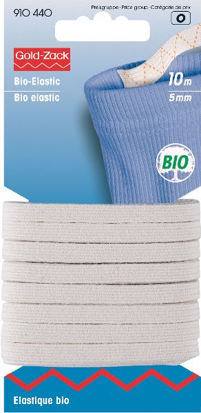 Prym 910440 Elastiek van natuurlijke vezels 5 mm gebroken wit - Kaart