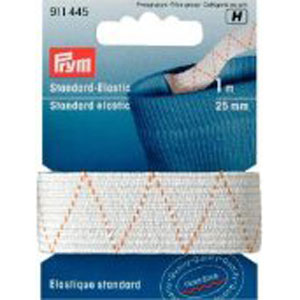 Prym 911445 Standaard elastiek 25 mm wit - Kaart