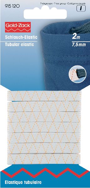 Prym 915120 Dubbel elastiek 7,5 mm wit - Kaart