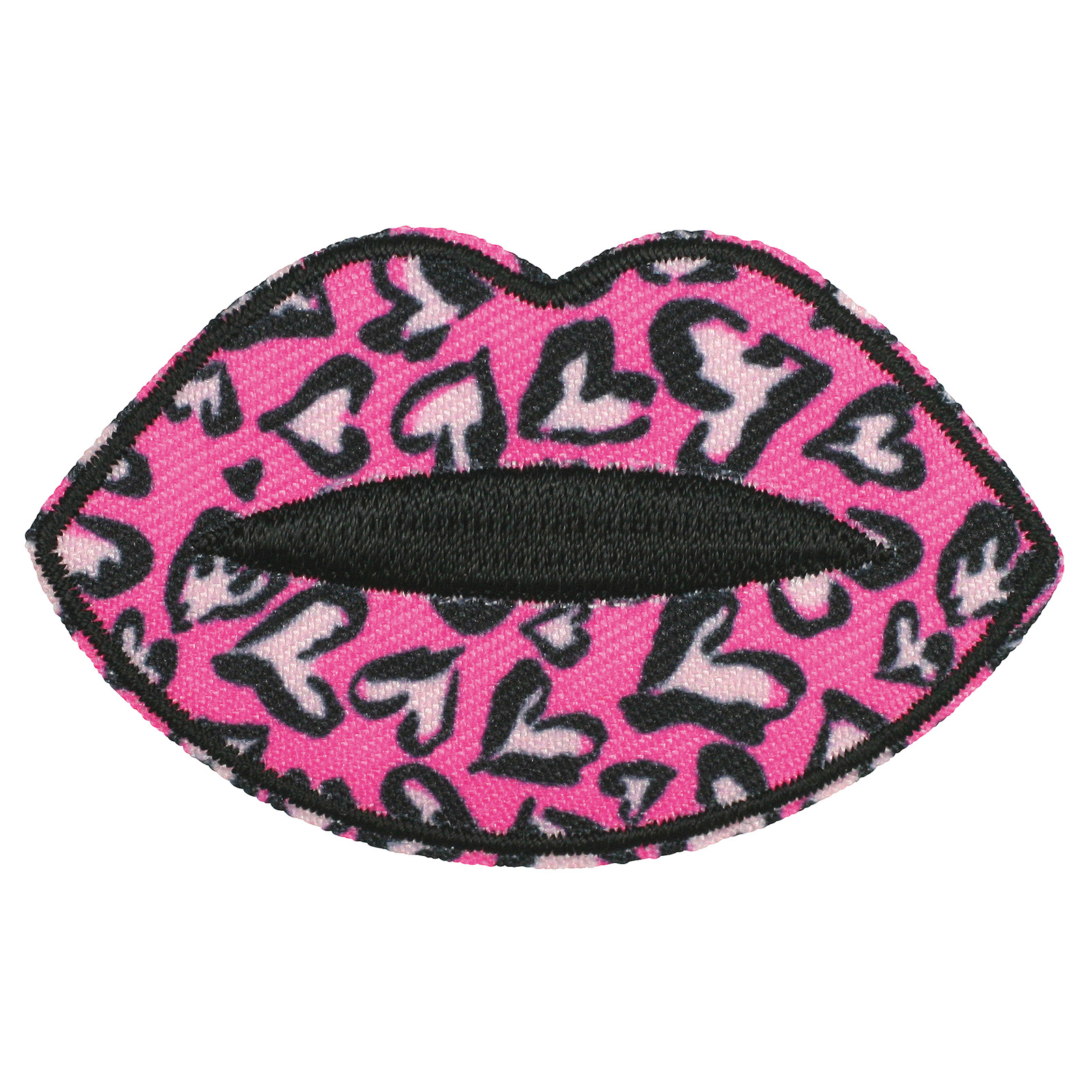 Prym 922019 Applicatie Mond opstrijkbaar fuchsia - Kaart