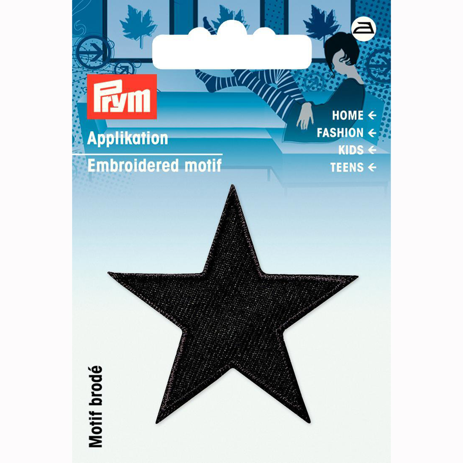 Prym 923156 Applicatie Steren zwart - Kaart