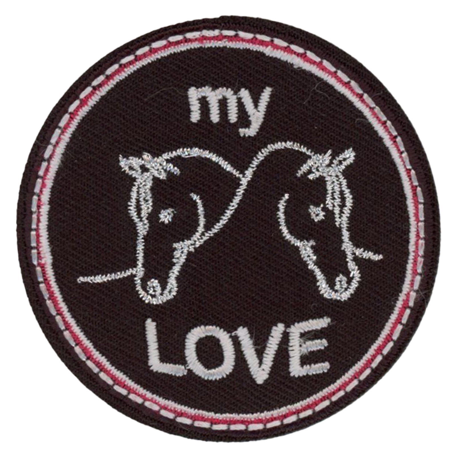 Prym 923240 Applicatie Paarden opstrijkbaar/zelfklevend zwart - Kaart