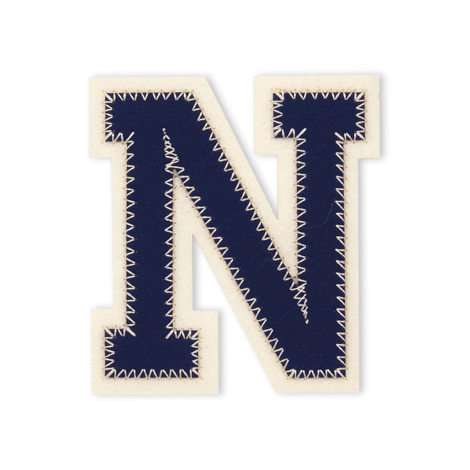 Prym 924513 Applicatie Letter N blauw/kreem - Kaart