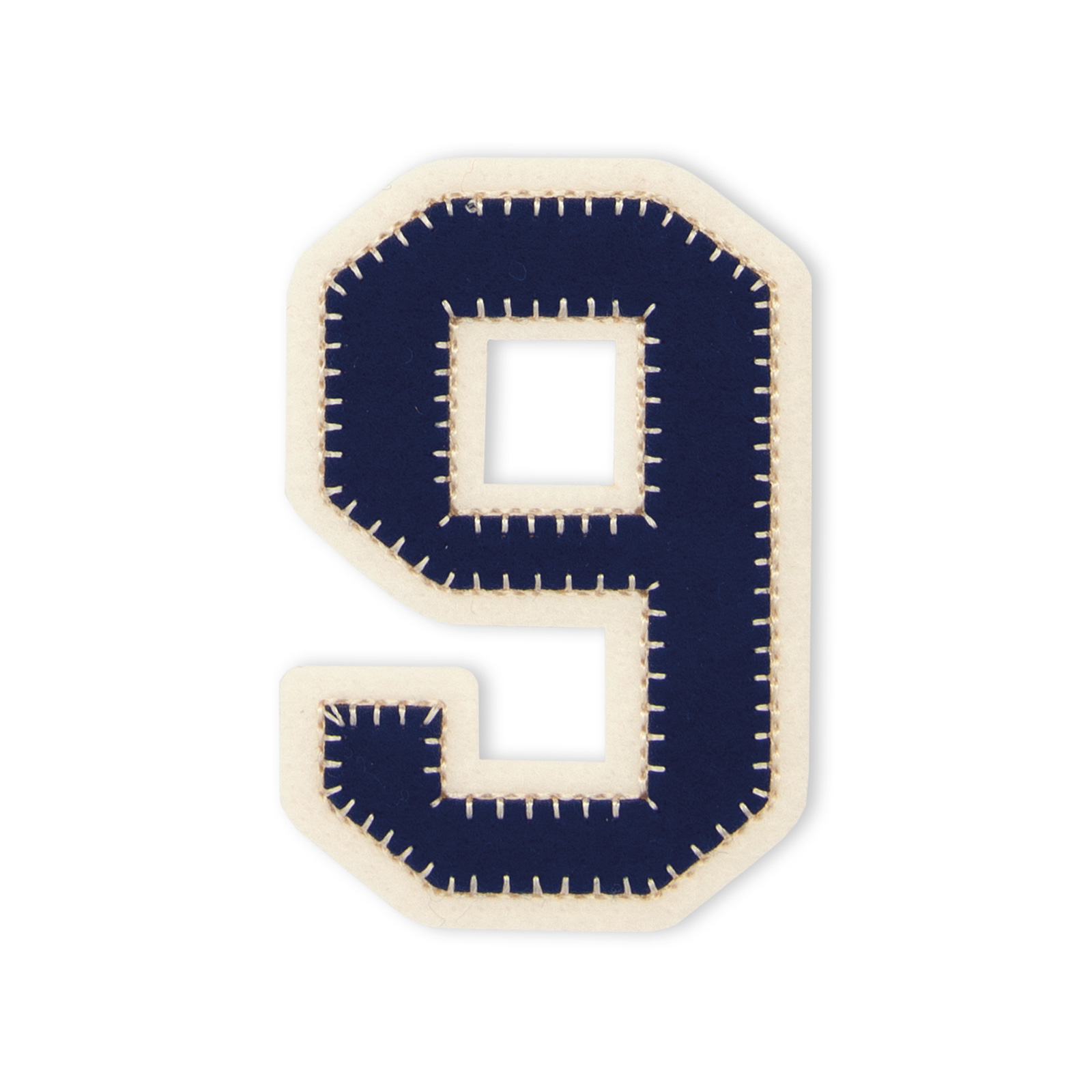 Prym 924534 Applicatie Cijfer 9 blauw/kreem - Kaart