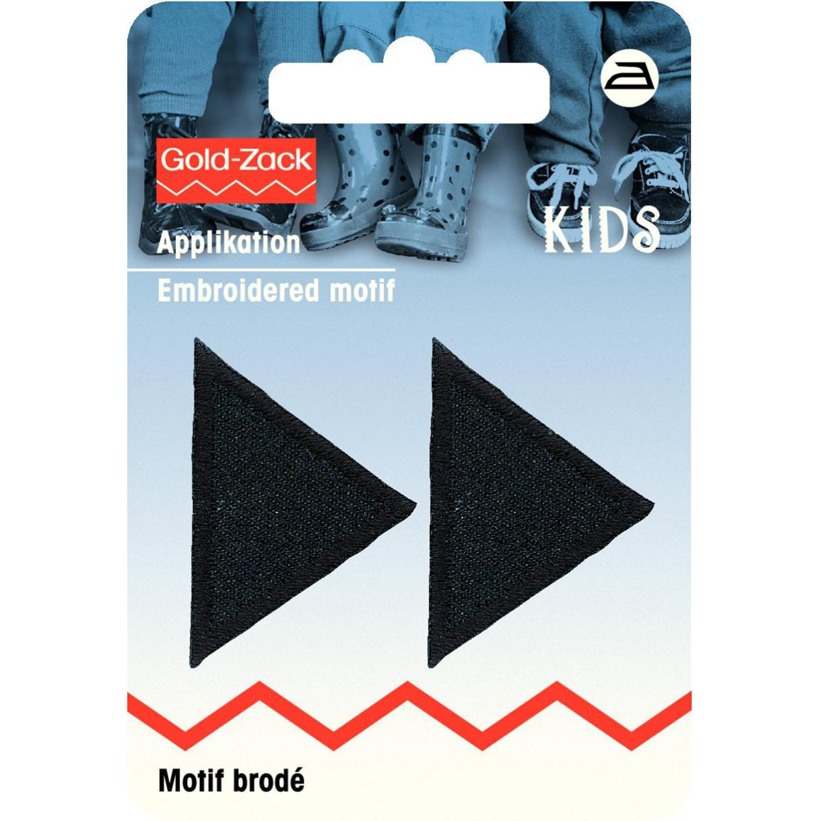 Prym 925275 Applicatie Driehoeken klein, zwart - Kaart