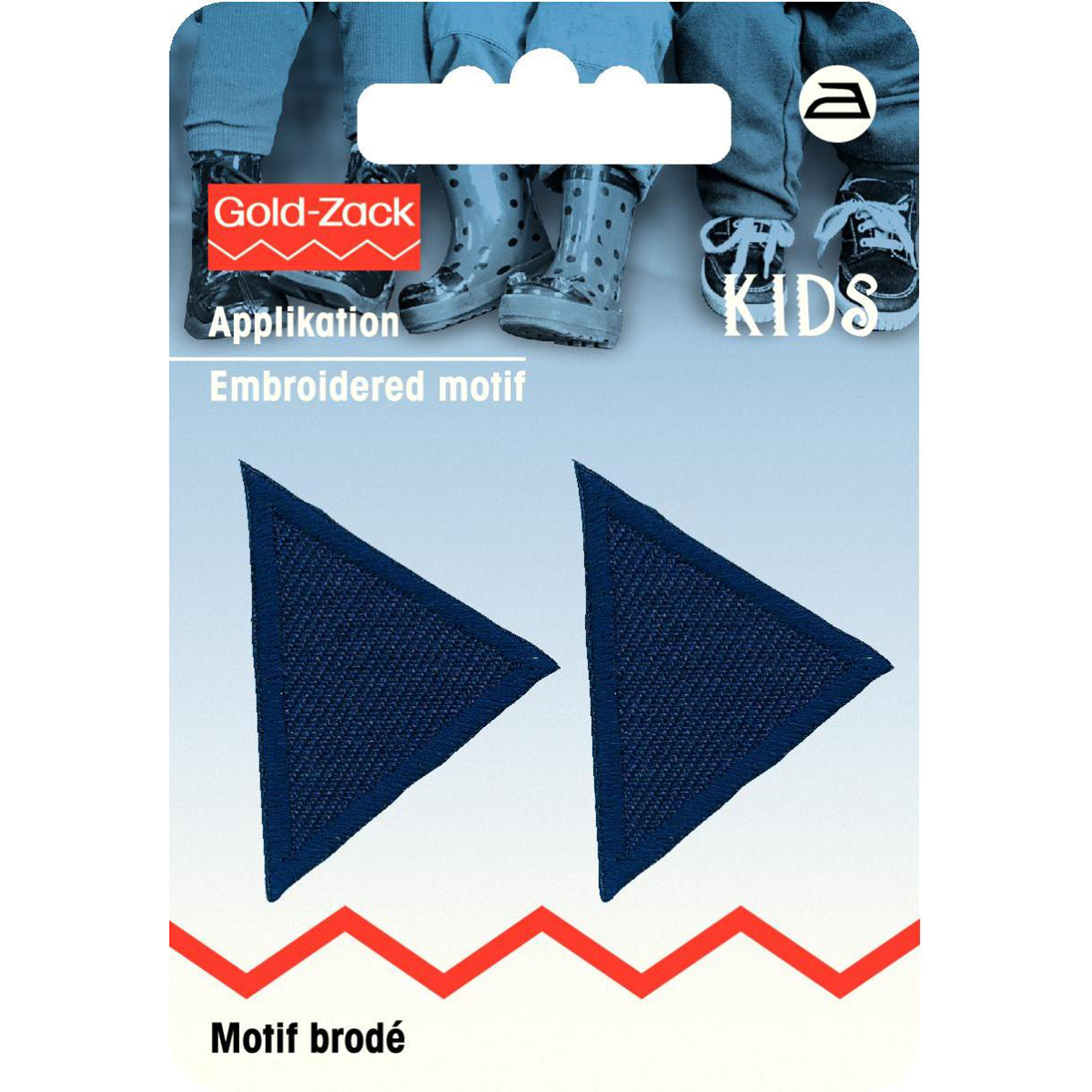 Prym 925279 Applicatie Driehoeken klein, donkerblauw - Kaart