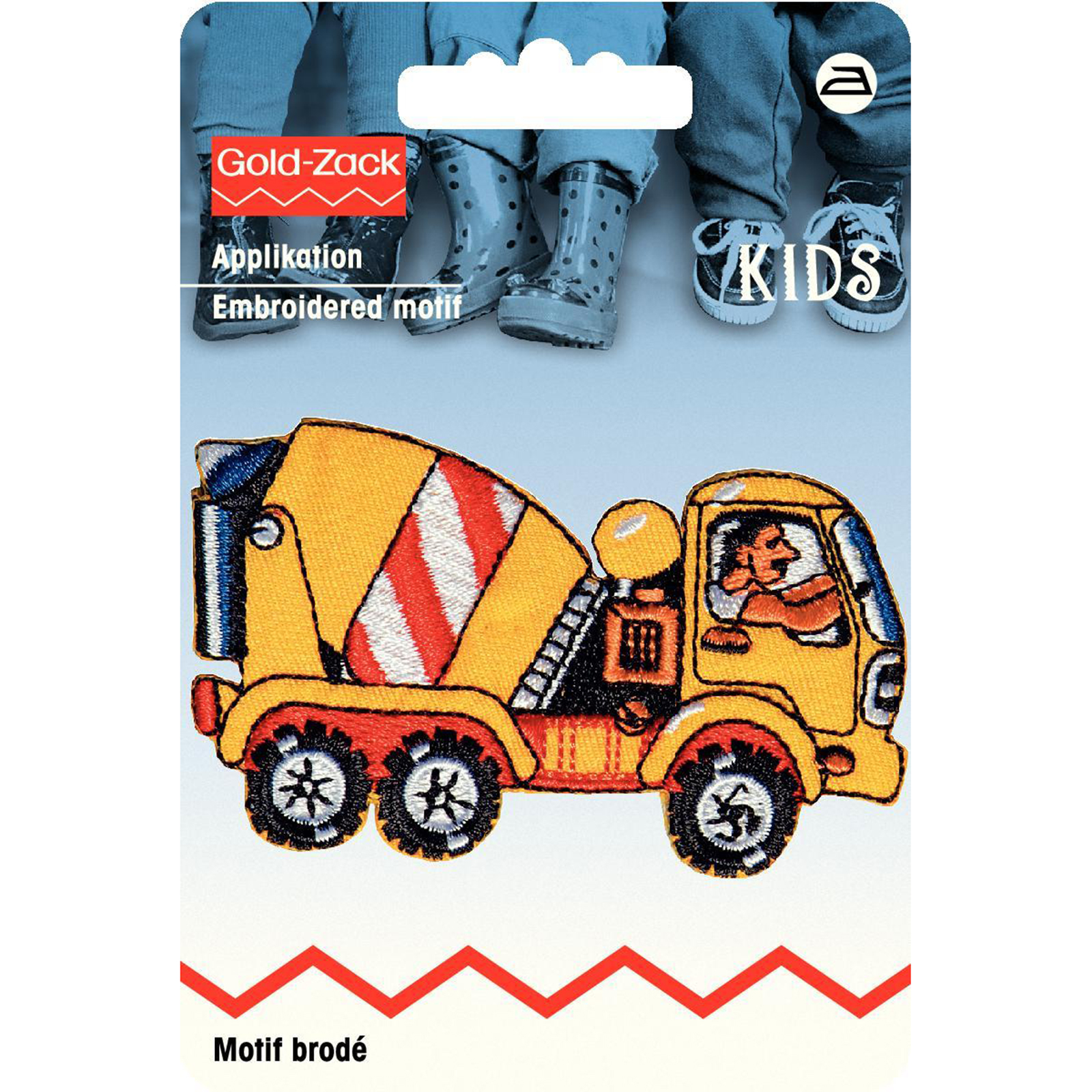 Prym 925362 Applicatie Betonmixer geel - Kaart