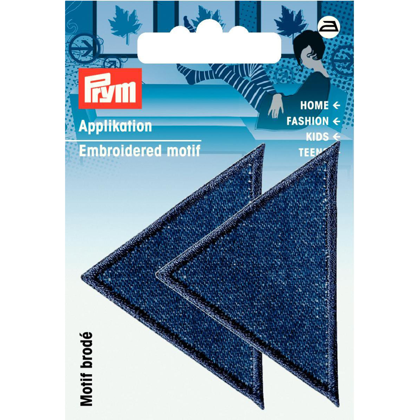 Prym 925470 Applicatie Driehoeken groot jeans donker - Kaart