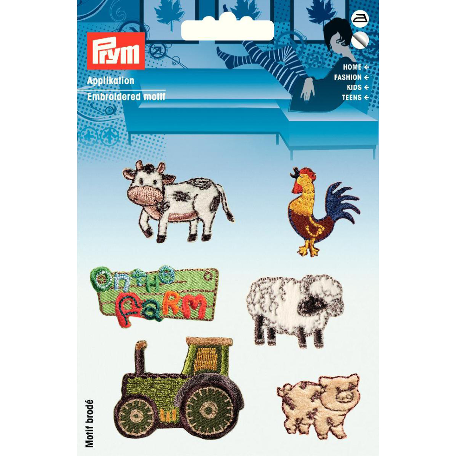 Prym 925593 Applicatie zelfklevend/opstrijkbaar Boerderij bont - Kaart