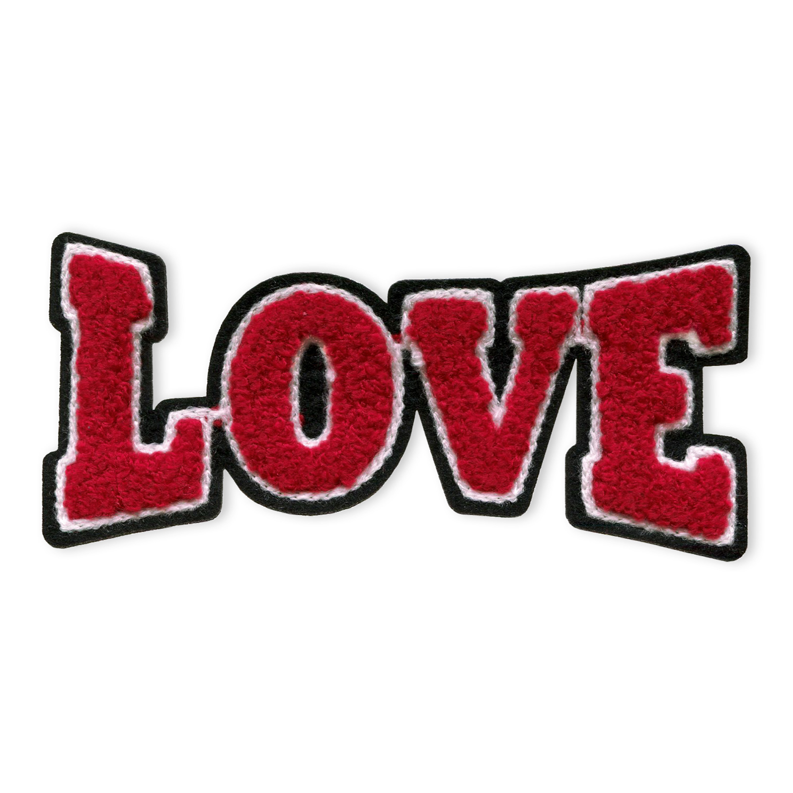 Prym 926677 Applicatie LOVE rood/zwart/wit - Kaart