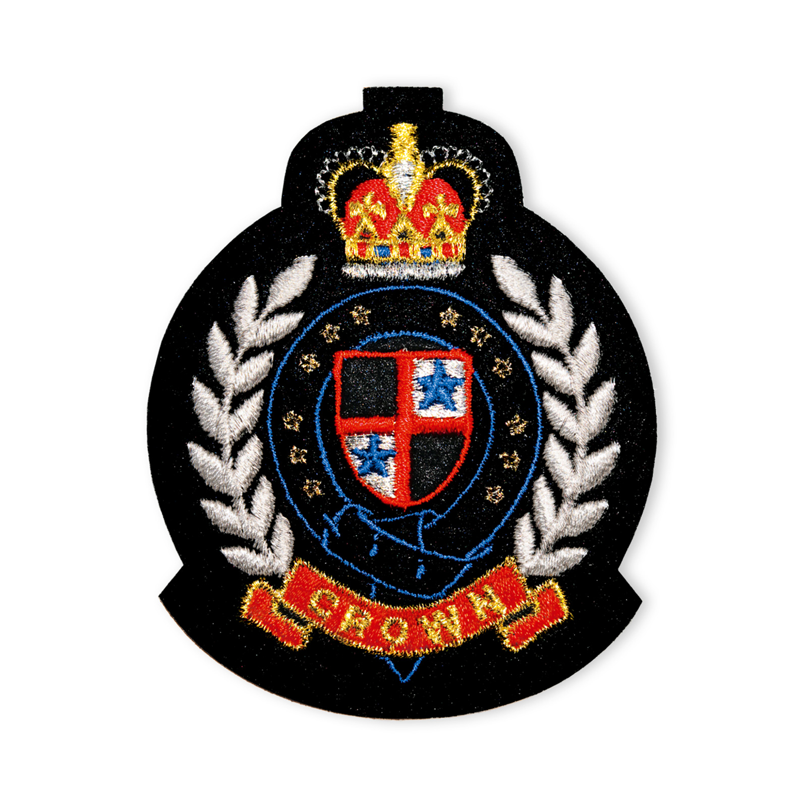 Prym 926679 Applicatie Wapen CROWN zwart/rood/goud - Kaart