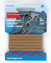 Prym 927912 Lederimitatie veterband 4 mm beige - Kaart