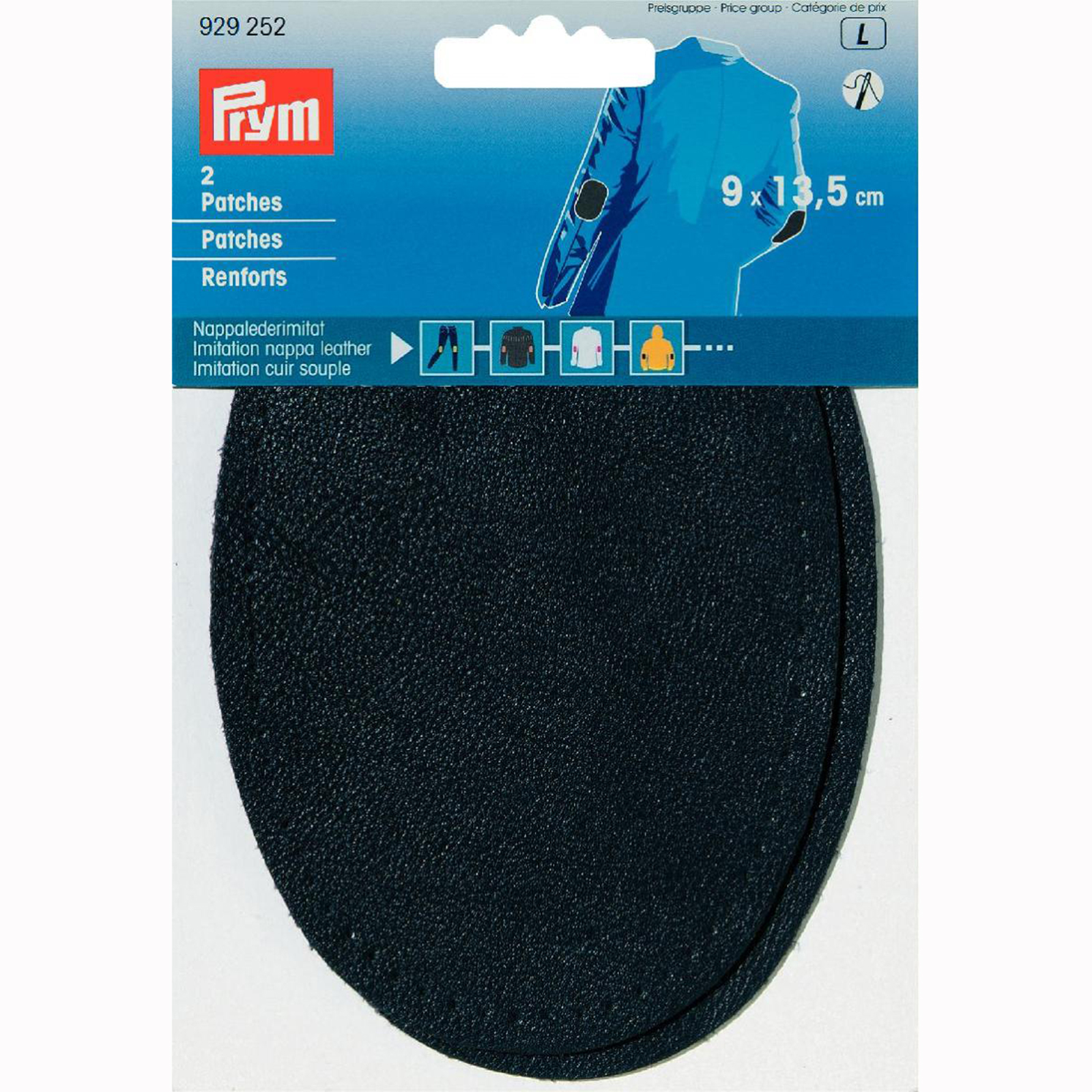 Prym 929252 Patches nappalederimitatie 9 x 13,5 cm donkerblauw - Kaart