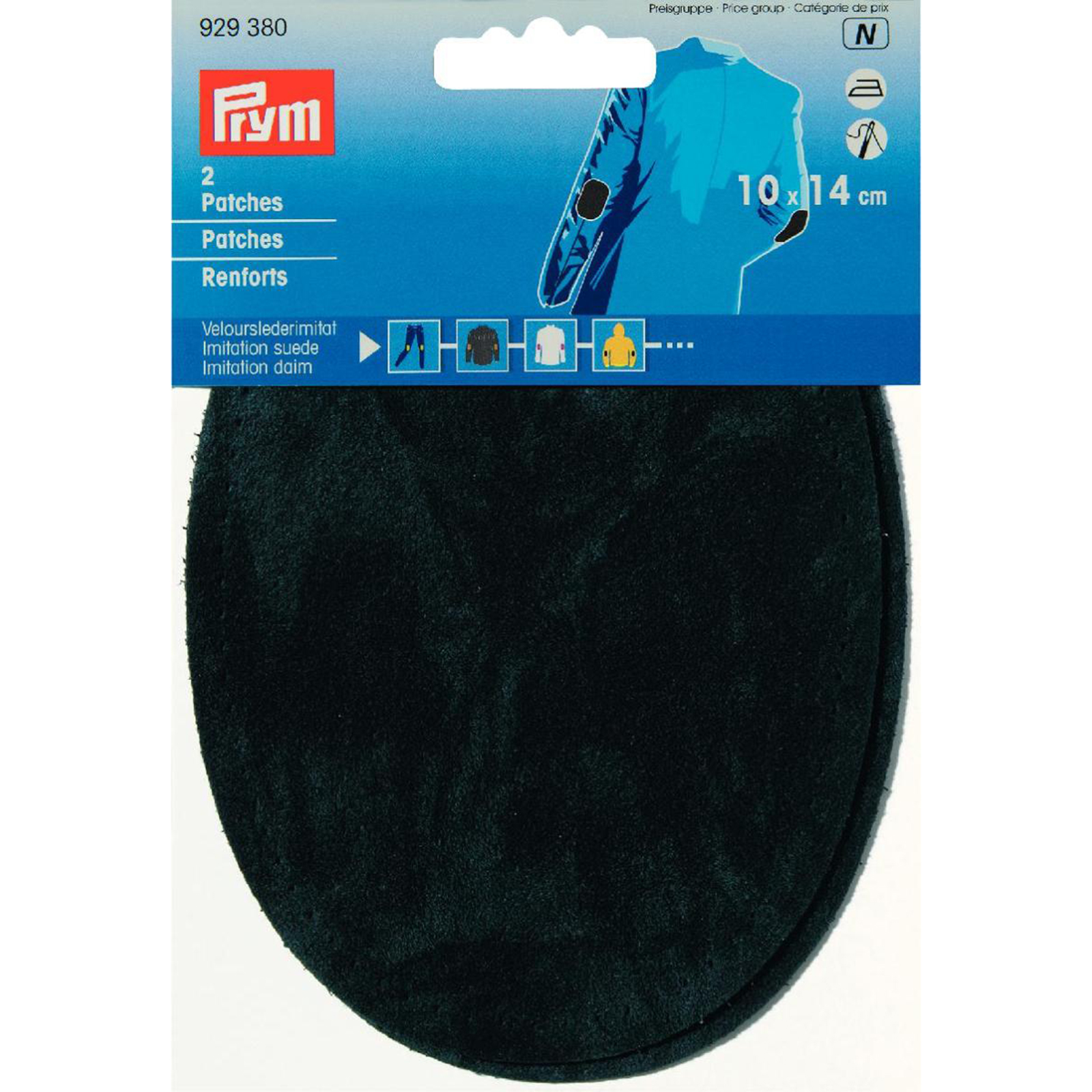 Prym 929380 Patches suèdeimitatie (opstrijkbaar) 10 x 14 cm groen - Kaart