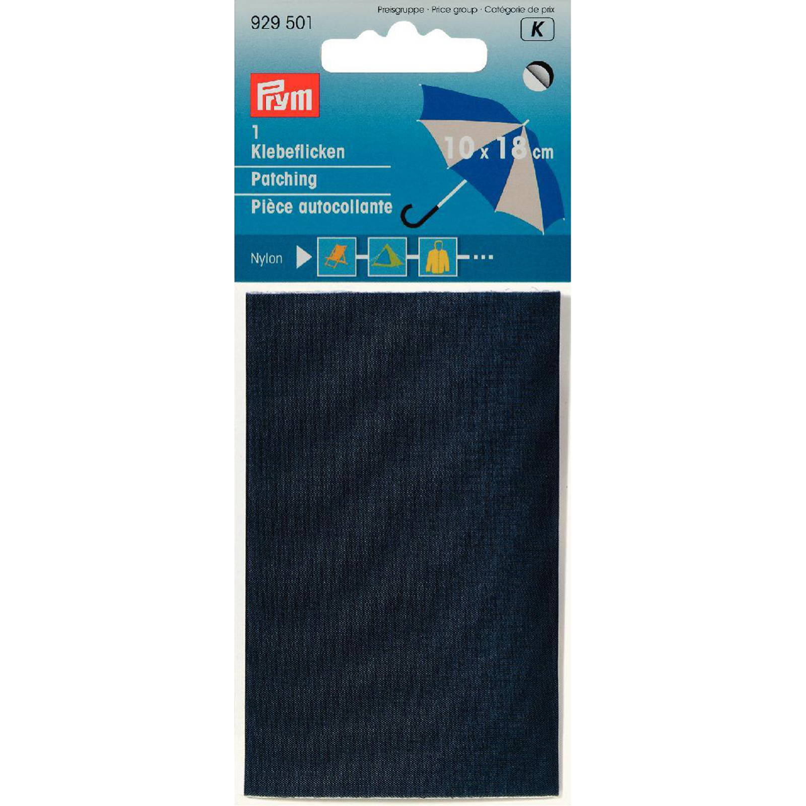 Prym 929501 Verstelstuk nylon zelfhechtend 10 x 18 cm marine - Kaart