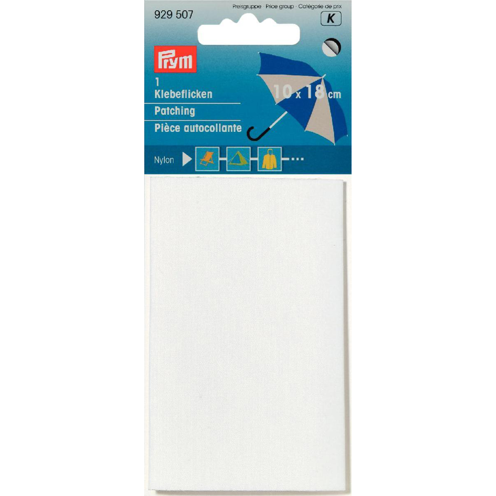 Prym 929507 Verstelstuk nylon zelfhechtend 10 x 18 cm wit - Kaart
