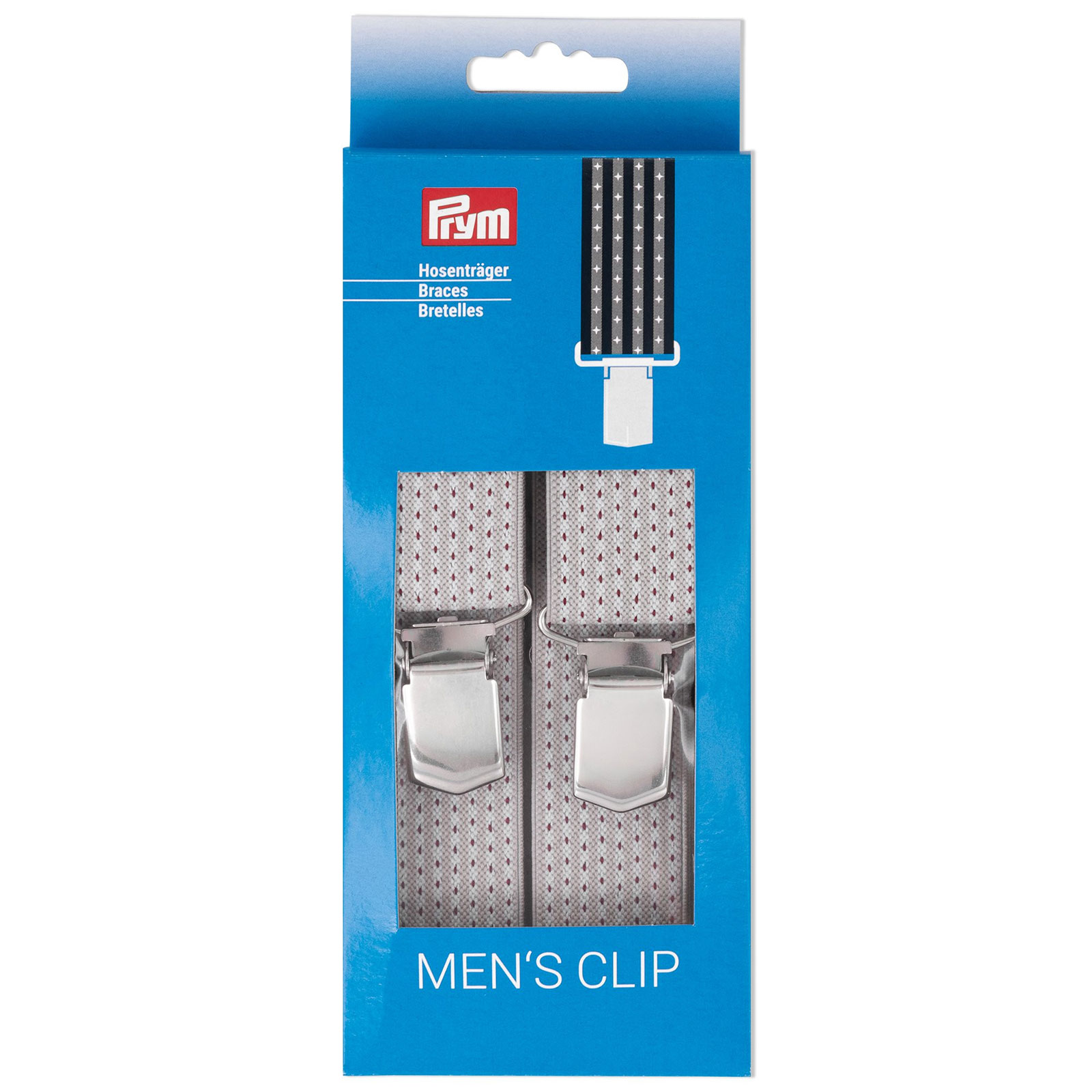 Prym 944191 bretels 30mm 120cm lichtgrijs/rood 1 stuk - Kaart