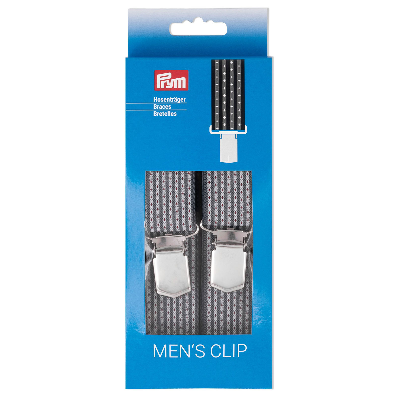 Prym 944192 bretels 30mm 120cm donkergrijs/rood 1 stuk - Kaart