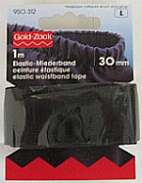 Prym 950312 Elastische tailleband stabiel in dwarsrichting 30 mm zwart - Kaart