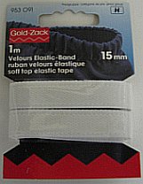 Prym 953091 Veloursbandelastiek 15 mm wit - Kaart