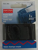 Prym 955386 Band-elastiek zacht 30 mm zwart - Kaart