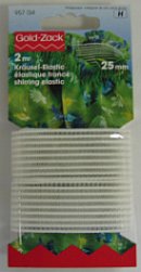 Prym 957134 Rimpelelastiek 25 mm wit - Kaart