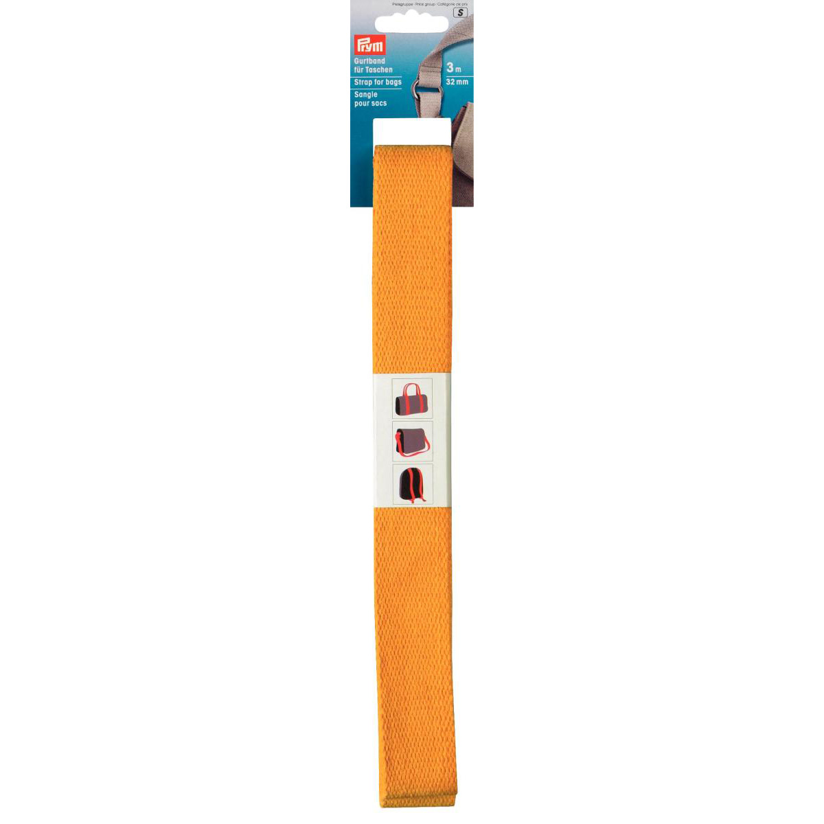 Prym 965181 Riem voor tassen 30 mm geel - Kaart