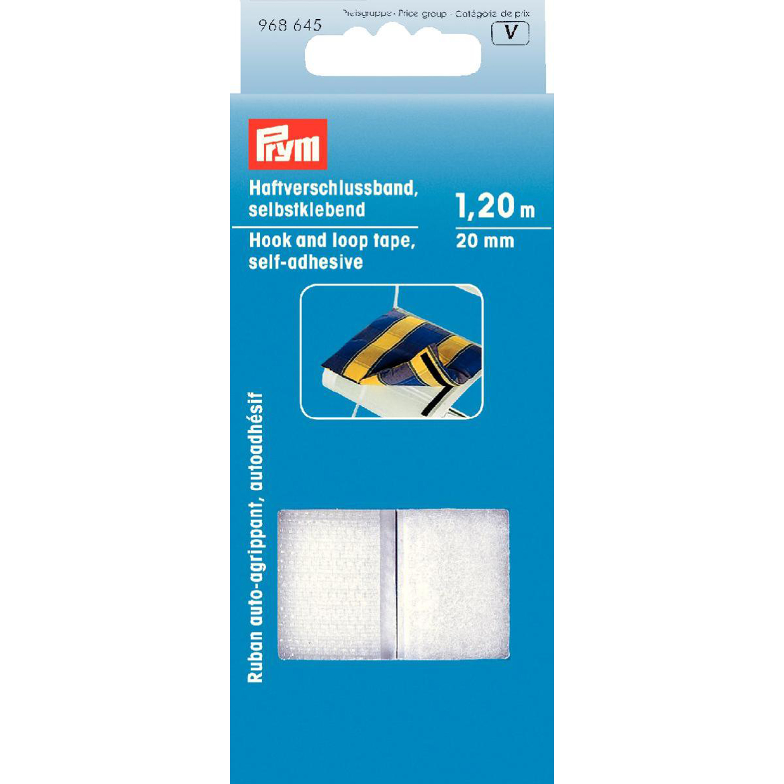 Prym 968645 Klittenbandsluiting zelfklevend 20 mm wit - Kaart