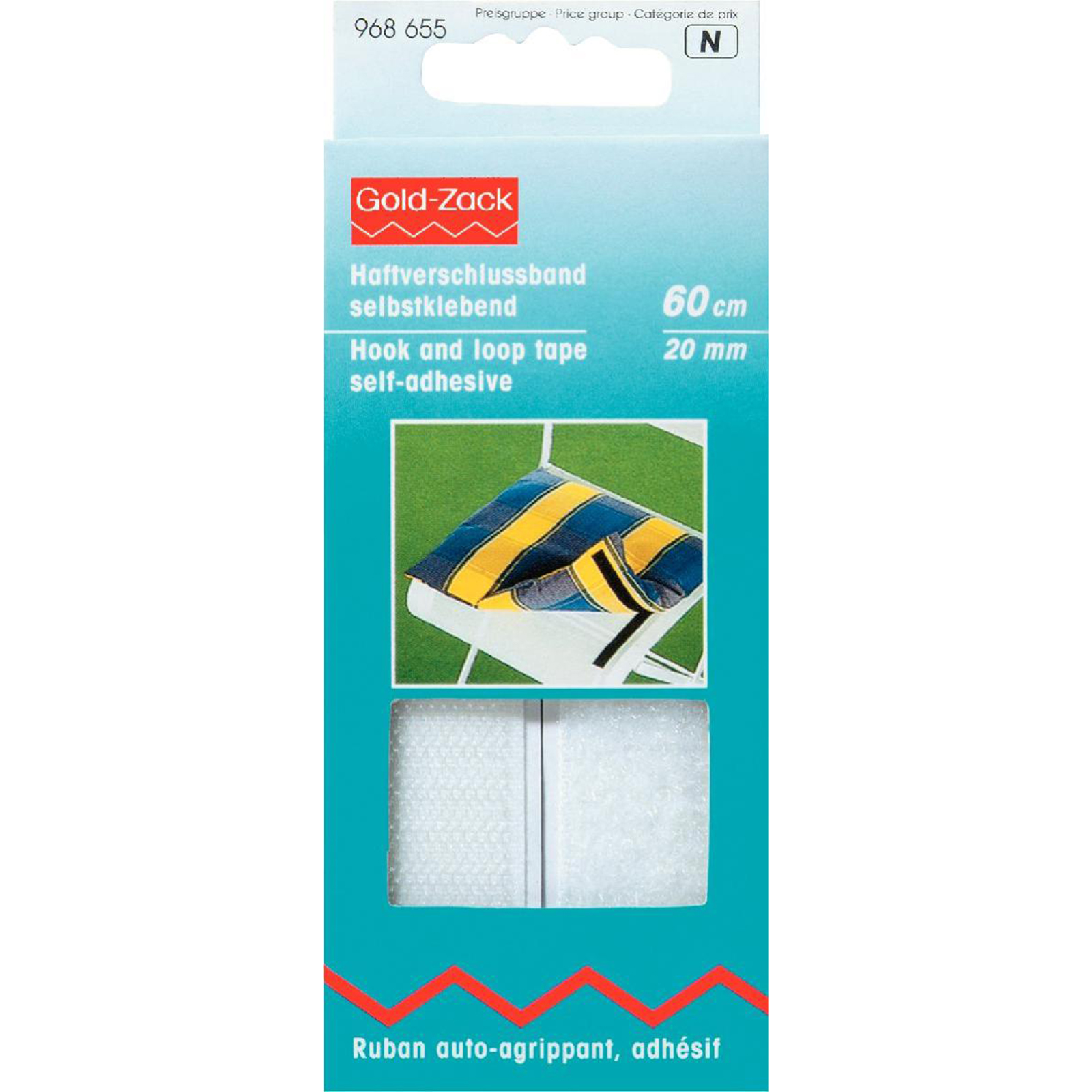 Prym 968655 Klittenbandsluiting zelfklevend 20 mm wit - Kaart