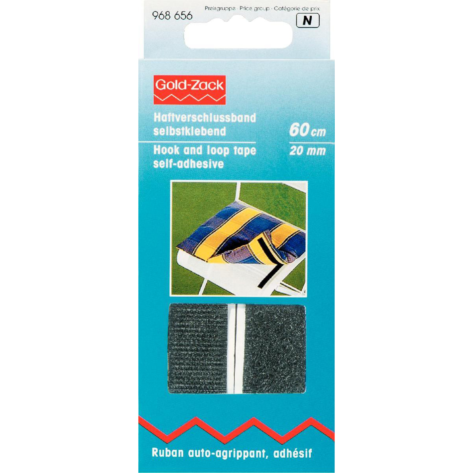 Prym 968656 Klittenbandsluiting zelfklevend 20 mm zwart - Kaart