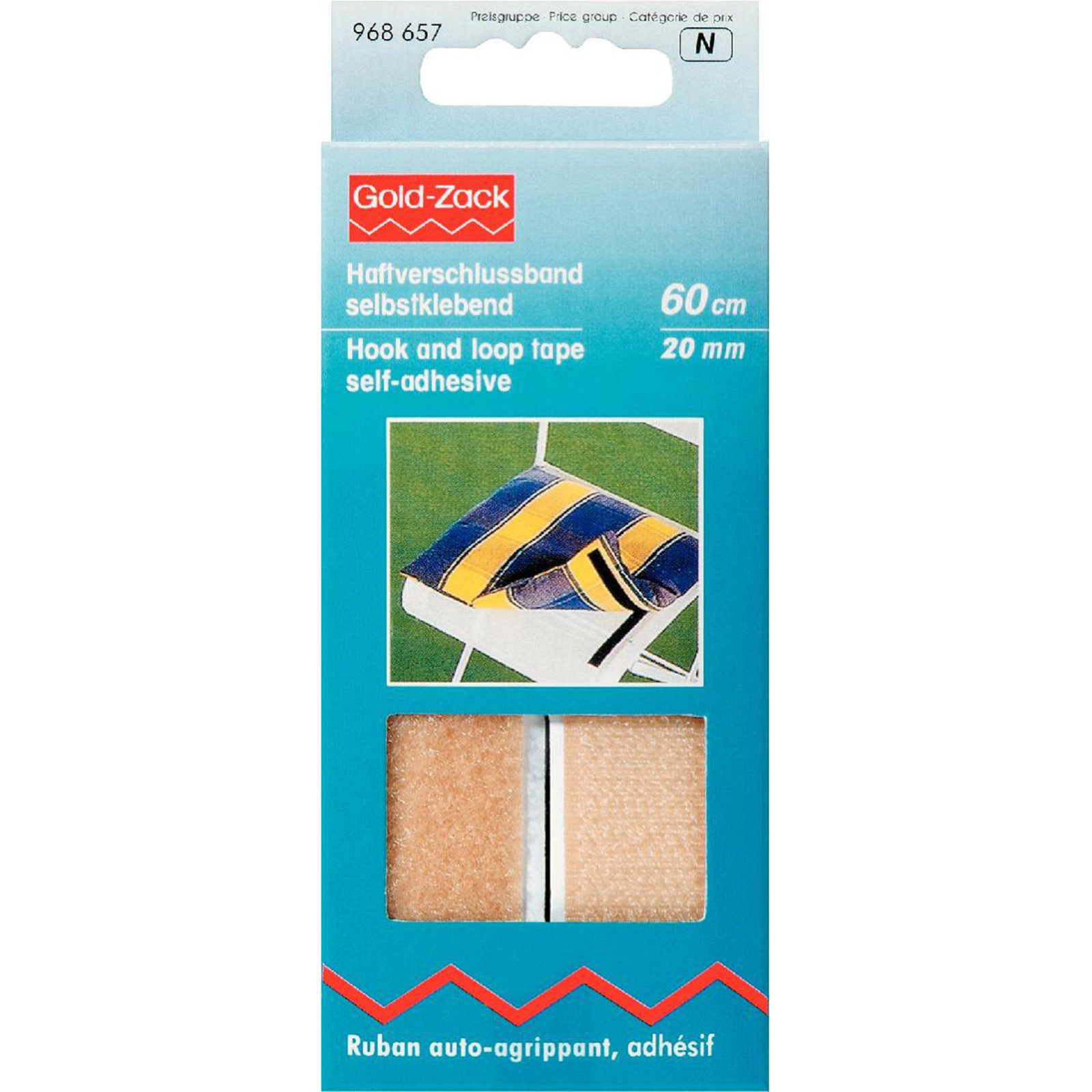 Prym 968657 Klittenbandsluiting zelfklevend 20 mm beige - Kaart
