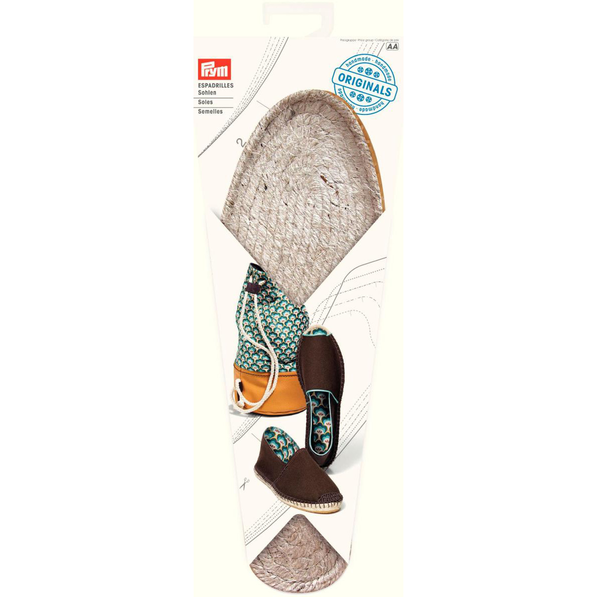 Prym 975206 Espadrilles - Zolen maat 42 (nieuwe design) - Kaart