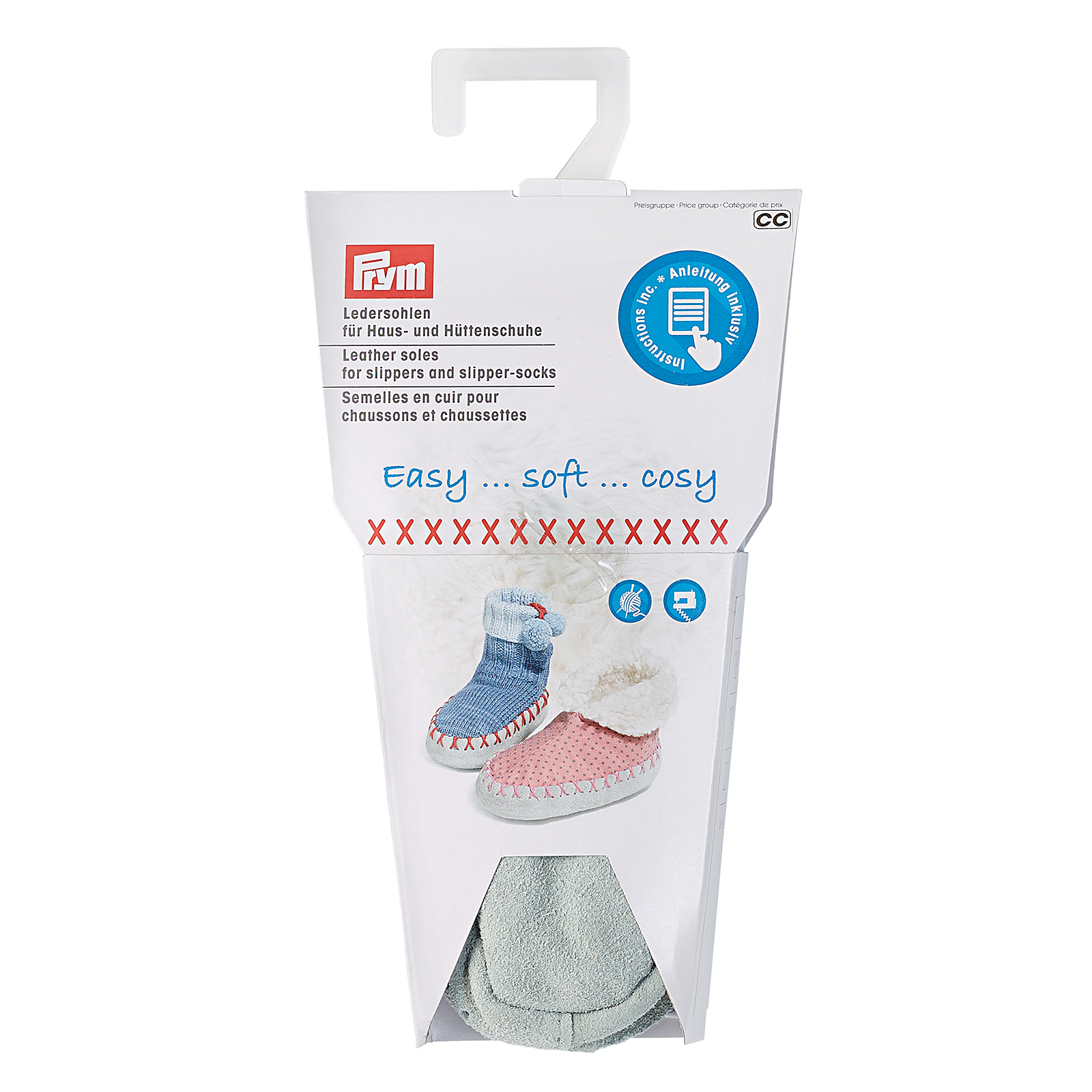 Prym 975300 Leren zolen huis- & hutsloffen maat 18-20 - Kaart