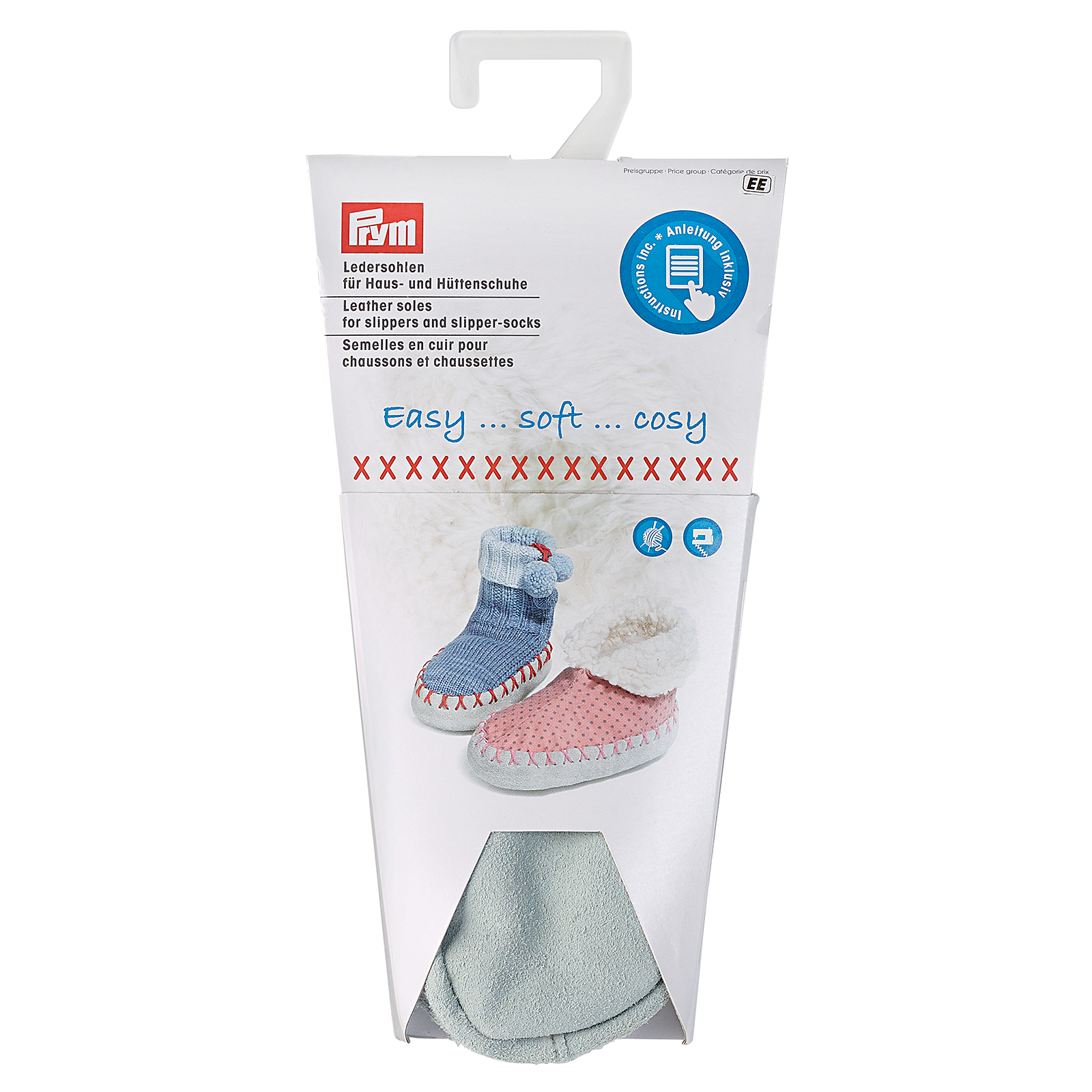 Prym 975302 Leren zolen huis- & hutsloffen maat 24-26 - Kaart