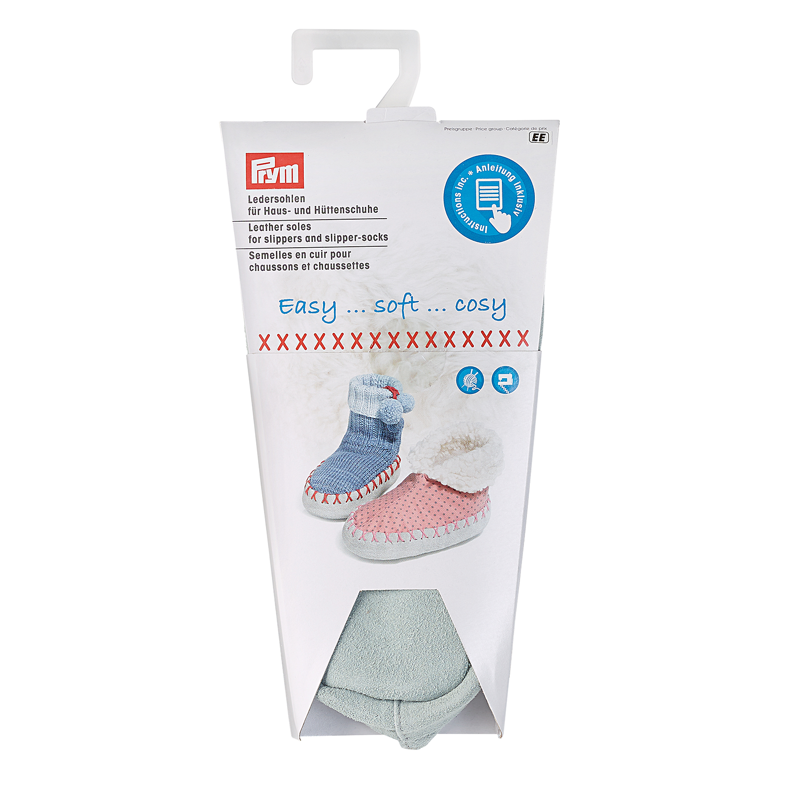 Prym 975303 Leren zolen huis- & hutsloffen maat 27-29 - Kaart