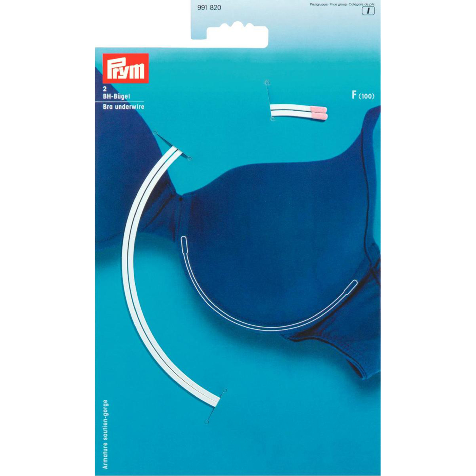 Prym 991820 BH-beugels maat F (100) wit - Kaart