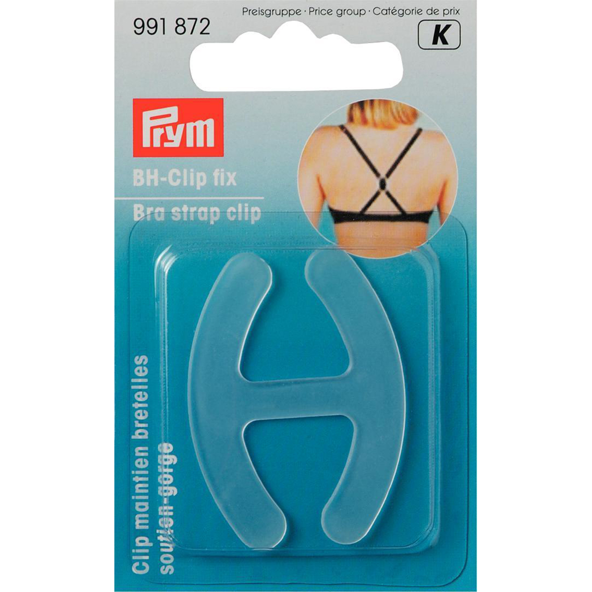 Prym 991872 BH-Clip fix transparant - Kaart