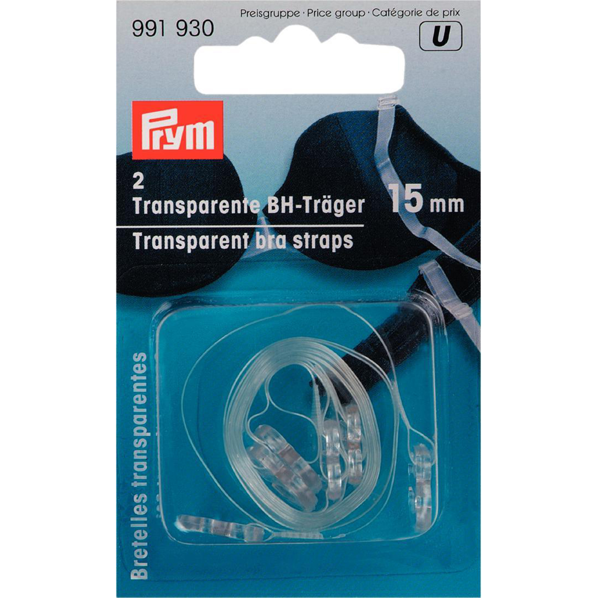 Prym 991930 Transparante BH-schouderband 15 mm - Kaart