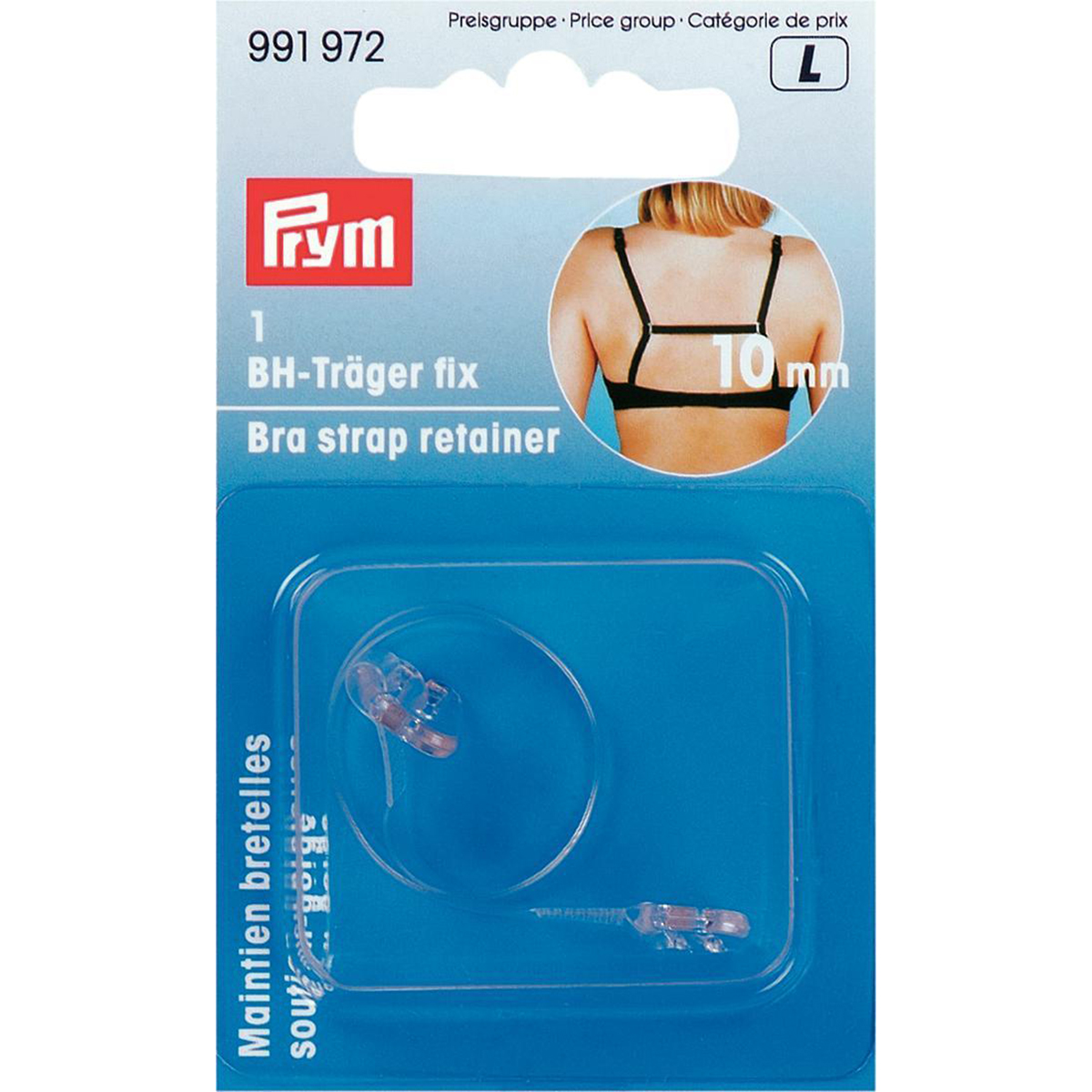 Prym 991972 Schouderbandhouder fix 10 mm transparant - Kaart